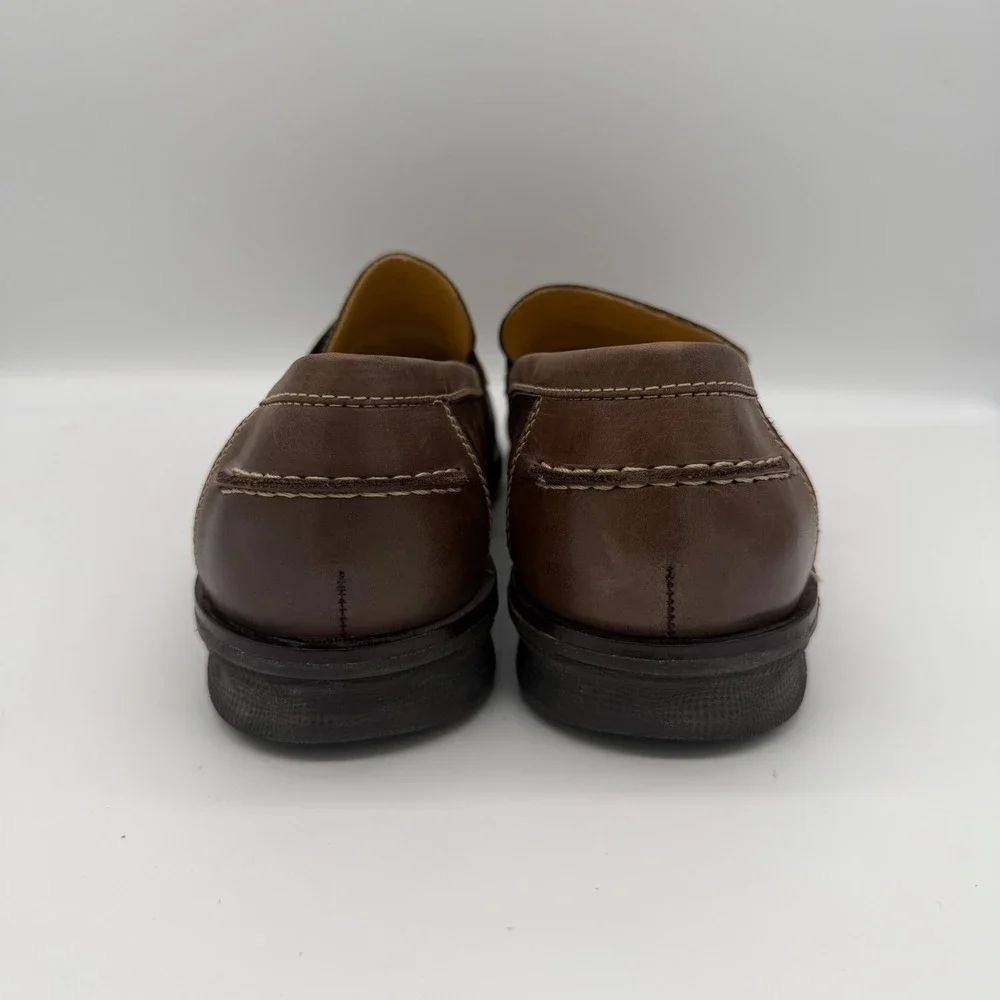 Sandro Moscoloni Mens Brown Suede Leather Penny‎ Loafers Size 10D 6060 LV Brazil